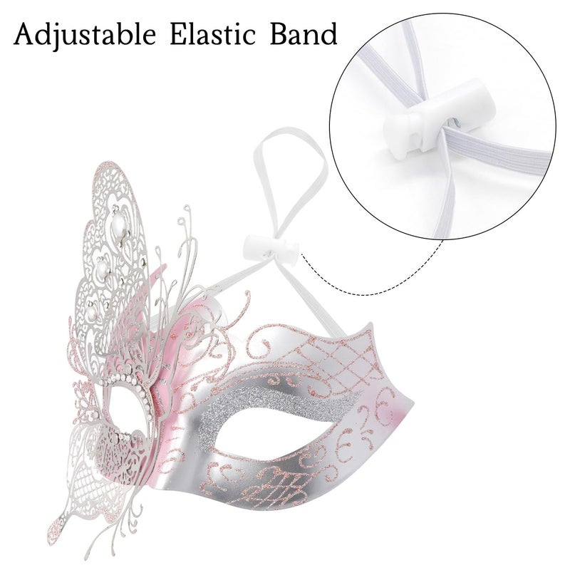 Coddsmz Mysterious Venetian Butterfly Lady Masquerade Halloween Party Mask Evening Prom Ball Mask Bar Mardi Gras Masks for Women Girls Carnival Masks Christmas Costumes Accessory - Image 5